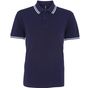 Asquith & Fox Polo passepoilé coupe classique homme - col contrasté - navy/white - M