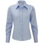 Russell Collection Ladies’ long sleeve tailored ultimate non-iron shirt bright_sky