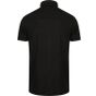 Henbury Men's stretch polyester polo shirt black