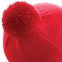 Beechfield Bonnet pompon original rouge classique