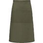 karlowsky XXL Oversized Bistro Apron Basic with Pocket Moss green