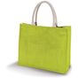 Kimood Sac de plage en jute lime_green