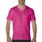 Gildan Premium Cotton Adult V-Neck T-Shirt heliconia