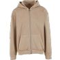Build Your Brand Vintage Heavy Zip Hoodie Chalk dust
