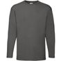 fruit of the loom Valueweight Long Sleeve T graphite_clair