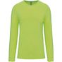 Kariban T-shirt homme manches longues encolure ronde lime