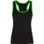 TriDri Débardeur de fitness Tridri® pour femme black/lightning_green