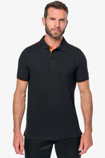 Image produit Polo Day To Day contrasté manches courtes homme