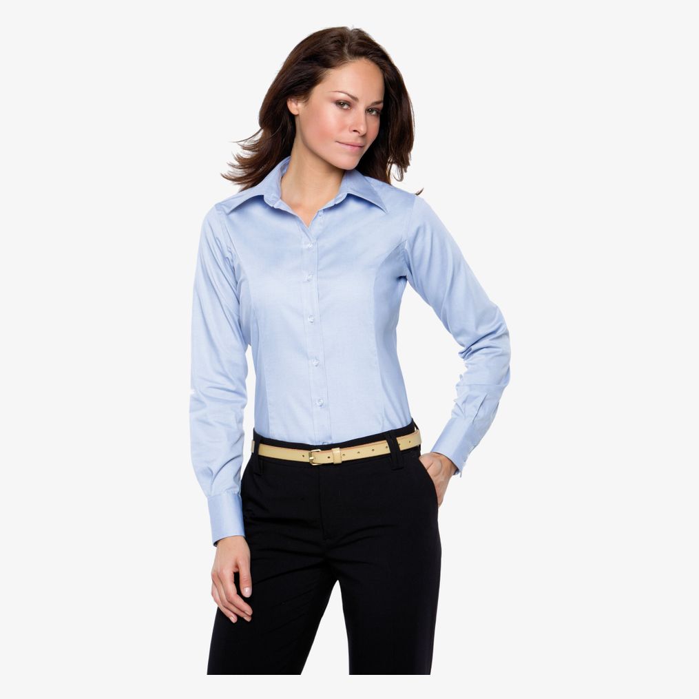 Ladies Corporate Oxford Blouse LS kustom kit