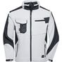 James&Nicholson Workwear Softshell Jacket -STRONG- white/carbon