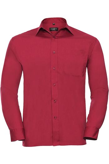 Image produit Chemise en Popeline Polyester/Coton classique manches longues homme