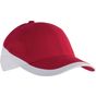K-up Racing - casquette bicolore 6 panneaux red/white