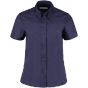 Kustom Kit Women's Premium Oxford Shirt Short Sleeve Midnight navy