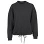 Build Your Brand Ladies Oversize Crewneck charcoal