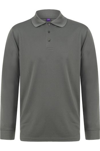 Image produit Unisex long sleeved polo shirt