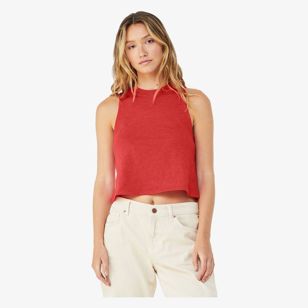 Women's racerback cropped tank Bella