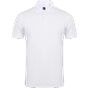 Henbury Men's stretch polyester polo shirt white