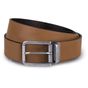 K-up Ceinture en cuir à bord franc - 35mm cognac