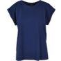 Build Your Brand Ladies Extended Shoulder Tee light_navy