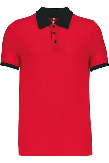 Image produit Polo piqué bicolore homme