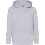 fruit of the loom Kids classic hooded sweat heather_grey