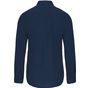 Kariban Chemise col mao manches longues navy