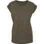 Build Your Brand Ladies Extended Shoulder Tee olive