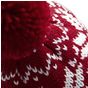 Beechfield Bonnet Fair Isle snowstar® rouge classique/blanc