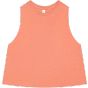 Bella Women's racerback cropped tank heather_sunset