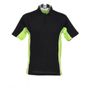 kustom kit Gamegear Track Polo black/lime/white