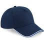 Beechfield Casquette Authentique à 5 Panneaux french_navy/bright_royal/white