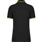 Kariban Polo homme manches courtes à liserés contrastés black/yellow