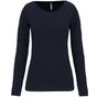 Kariban T-shirt col rond manches longues femme navy