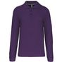 Kariban Polo manches longues homme - purple - 2XL