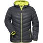 James&Nicholson Ladies' Down Jacket carbon/acid_yellow