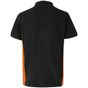 Velilla Polo bicolore manches courtes black/orange