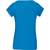 kariban t-shirt col bateau manches courtes femme tropical_blue