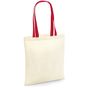 Westford Mill Sac réutilisable - Anses de couleur différente natural/classic_red
