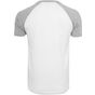 Build Your Brand Raglan Contrast Tee white/heather_grey