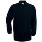 B&C Collection Heavymill Longsleeve Polo black