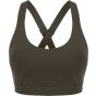 Tombo Medium impact core bra olive