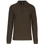 Kariban Polo manches longues homme dark_khaki