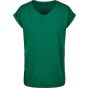 Build Your Brand Ladies Extended Shoulder Tee forest_green