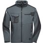 James&Nicholson Workwear Softshell Jacket -STRONG- carbon/black