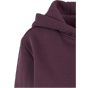 Build Your Brand Ladies Fluffy Zip Hoody Plum purple