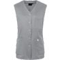 karlowsky Women's Sleeveless Medical Tunic Essential Platinum grey