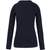 kariban T-shirt col rond manches longues femme navy