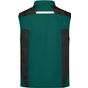 James&Nicholson Workwear Softshell Vest -STRONG- dark_green/black