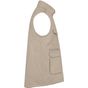 WK-Designed-To-Work Gilet polycoton multipoches rembourré unisexe beige