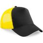 Beechfield Casquette Snapback trucker black/yellow